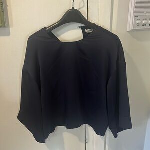 Stunning Elizabeth and James midnight blue silk blouse